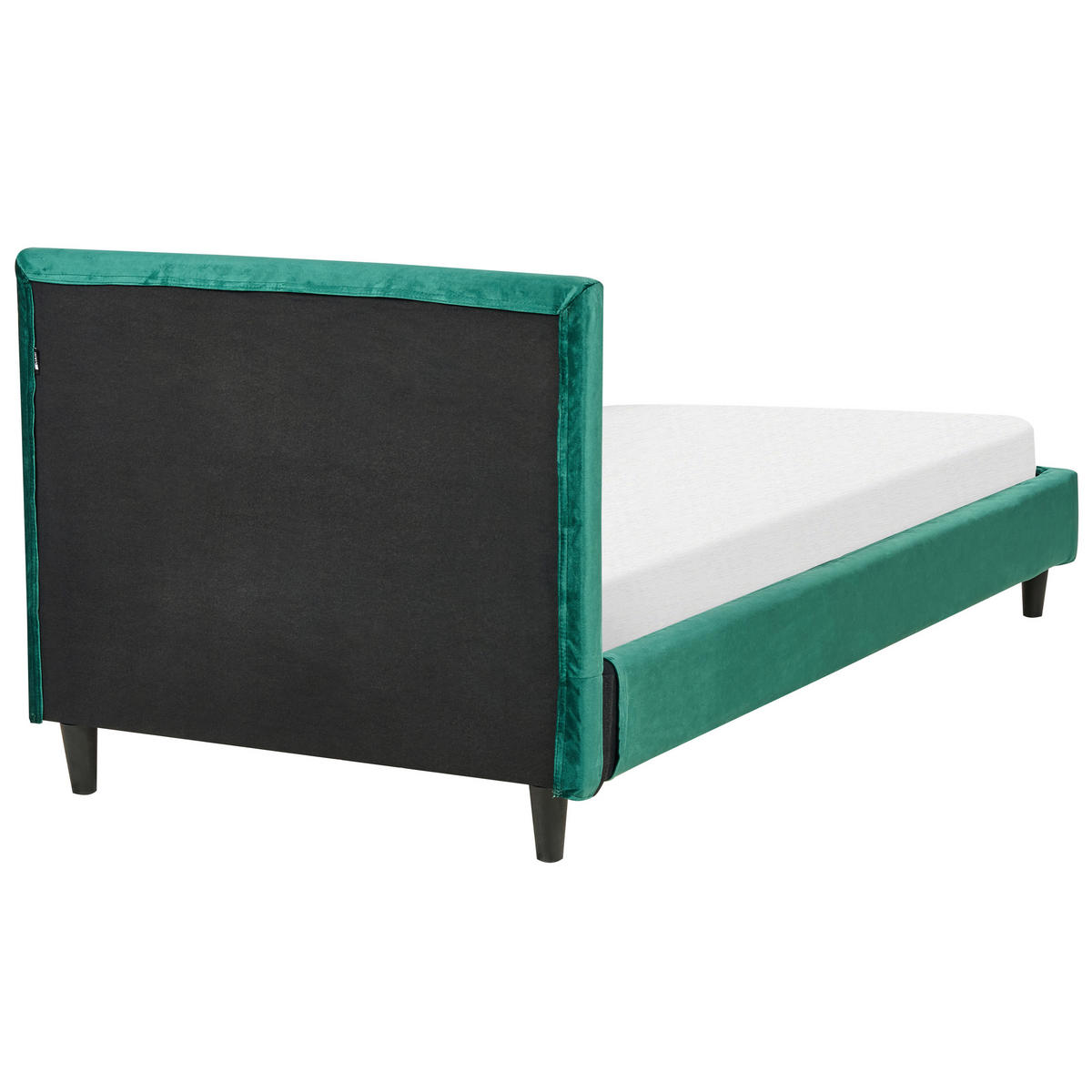 PAT TAPIȚAT 90/200cm verde închis Fitou - verde închis, material textil (90/200cm) - Beliani