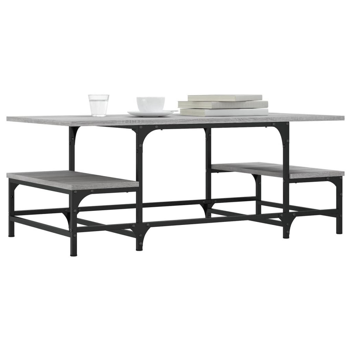 COUCHTISCH Grau Sonoma 100x50,5x40 cm Holzwerkstoff - Grau, Holzwerkstoff (100/50.5/40cm) - furnicato