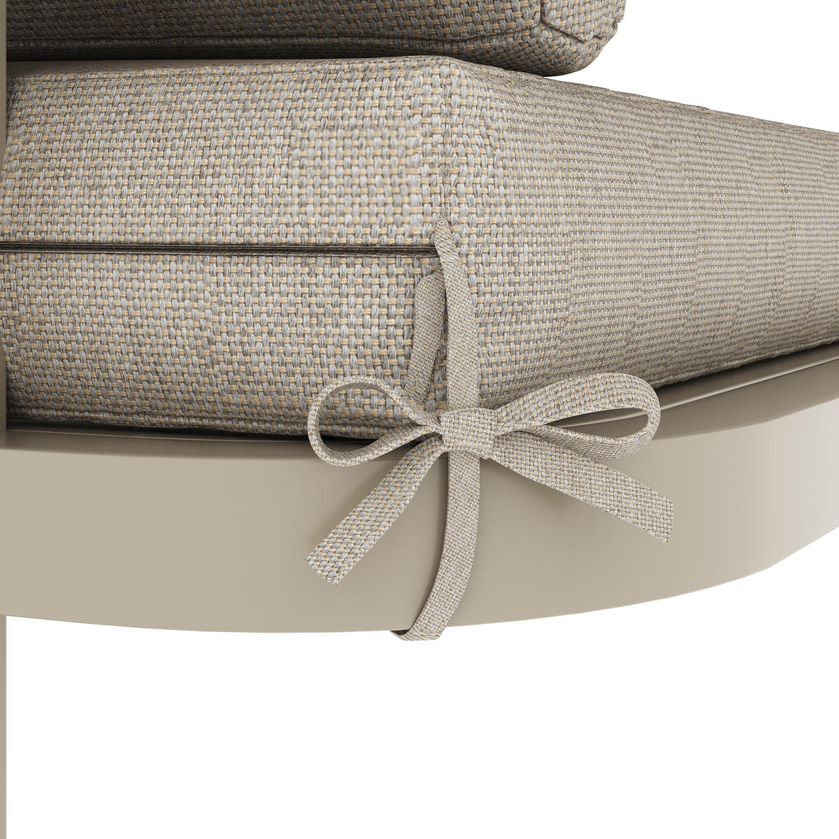 GARTENLOUNGESET für 8–10 Personen mit großem Esstisch in Holzoptik - Beige, Metall - ComfortXL