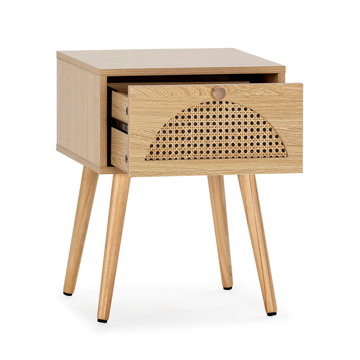 NACHTTISCH Luna 1 Schubladen, eichefarben - Honigeiche, Holz/Holzwerkstoff (40/52/35cm) - VS Venta-stock