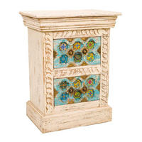 NACHTTISCH aus Holz, beige, 45x30x59cm - Multicolor, Holz (45/59/30cm) - Wanderlust