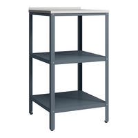 GARTENREGAL Bolognano - Dunkelgrau, Metall (50/92/50cm) - casa.pro