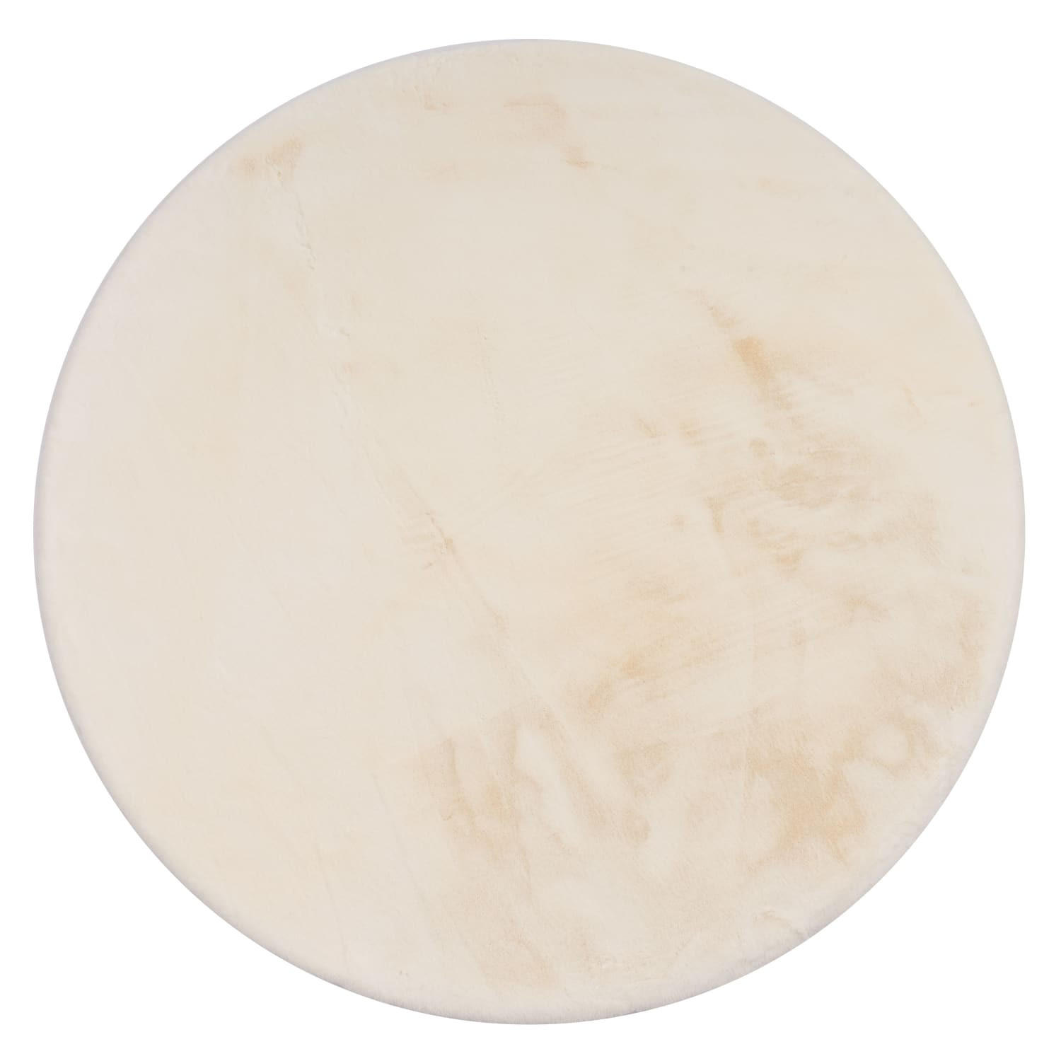 HOCHFLORTEPPICH 120/120 cm Rabbit Deluxe 860 - Creme, Kunststoff (120/120cm) - Paco Home