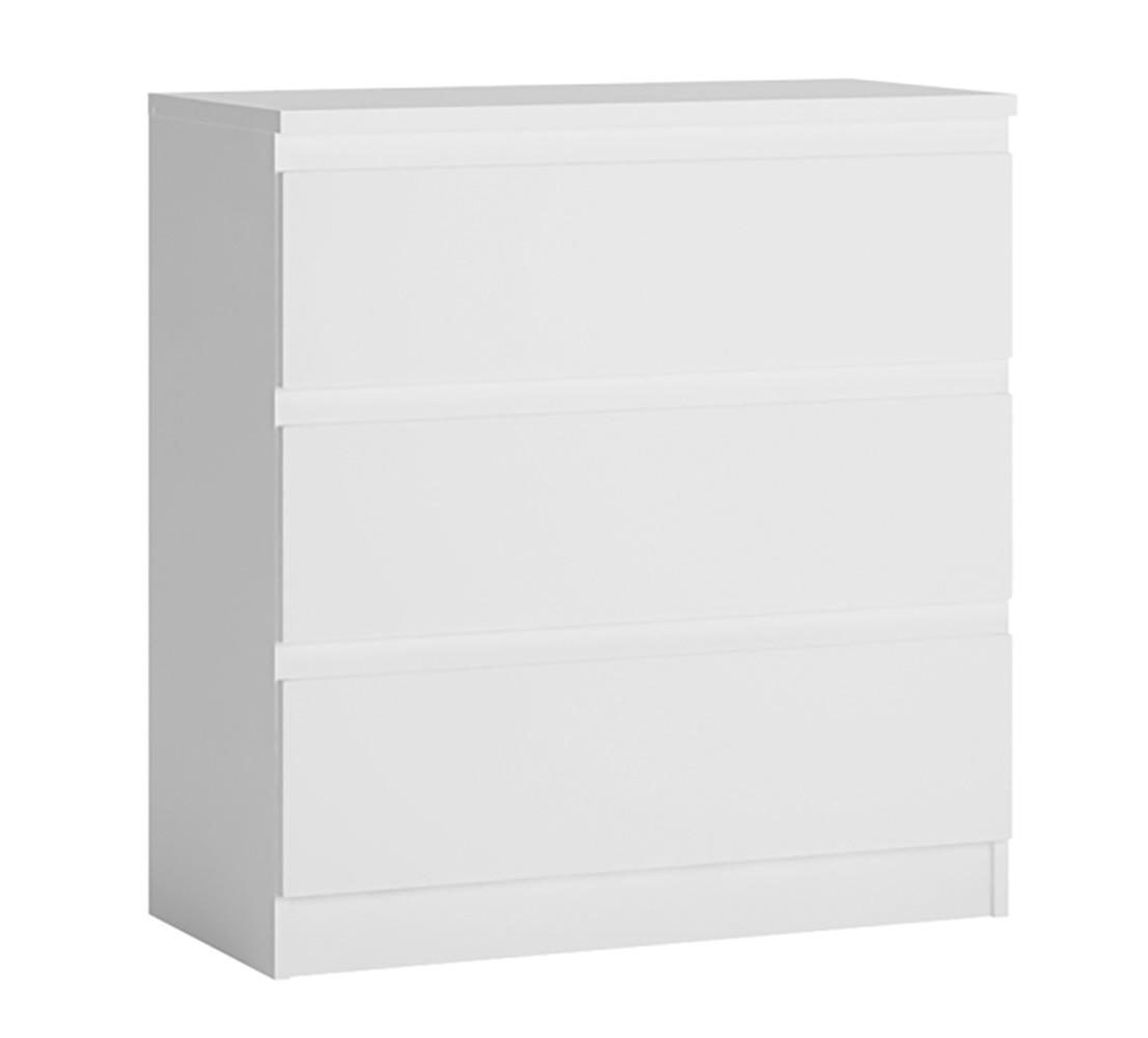 SIDEBOARD Boston weiß / weiß hg 80,2 / 41 / 85,5 cm - Weiß, Holz/Holzwerkstoff (80/86/41cm) - Feldmann-Wohnen