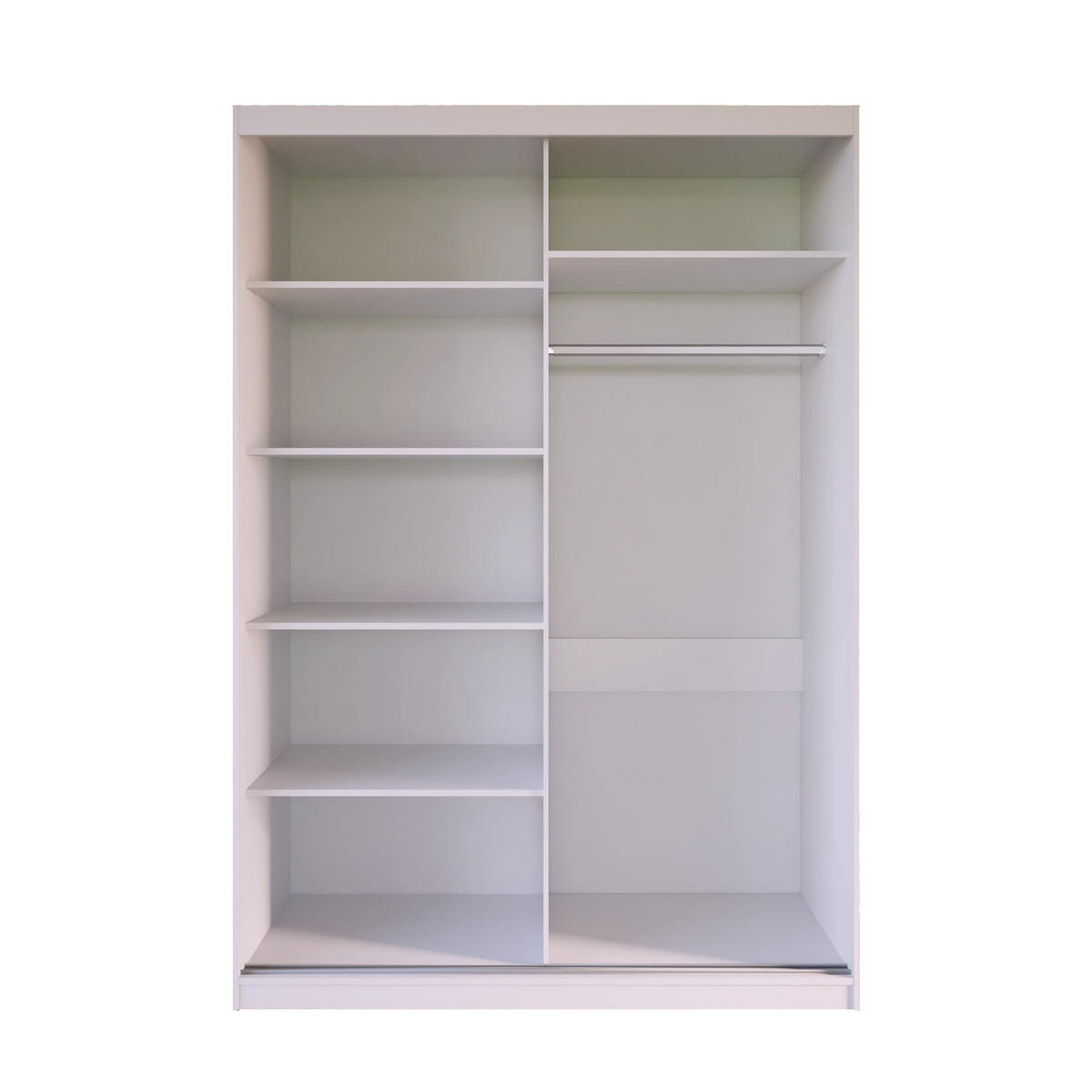 SCHWEBETÜRENSCHRANK Mirano Kaschmir 150 cm - Kaschmir, Holzwerkstoff (150/215/60cm) - Ravio