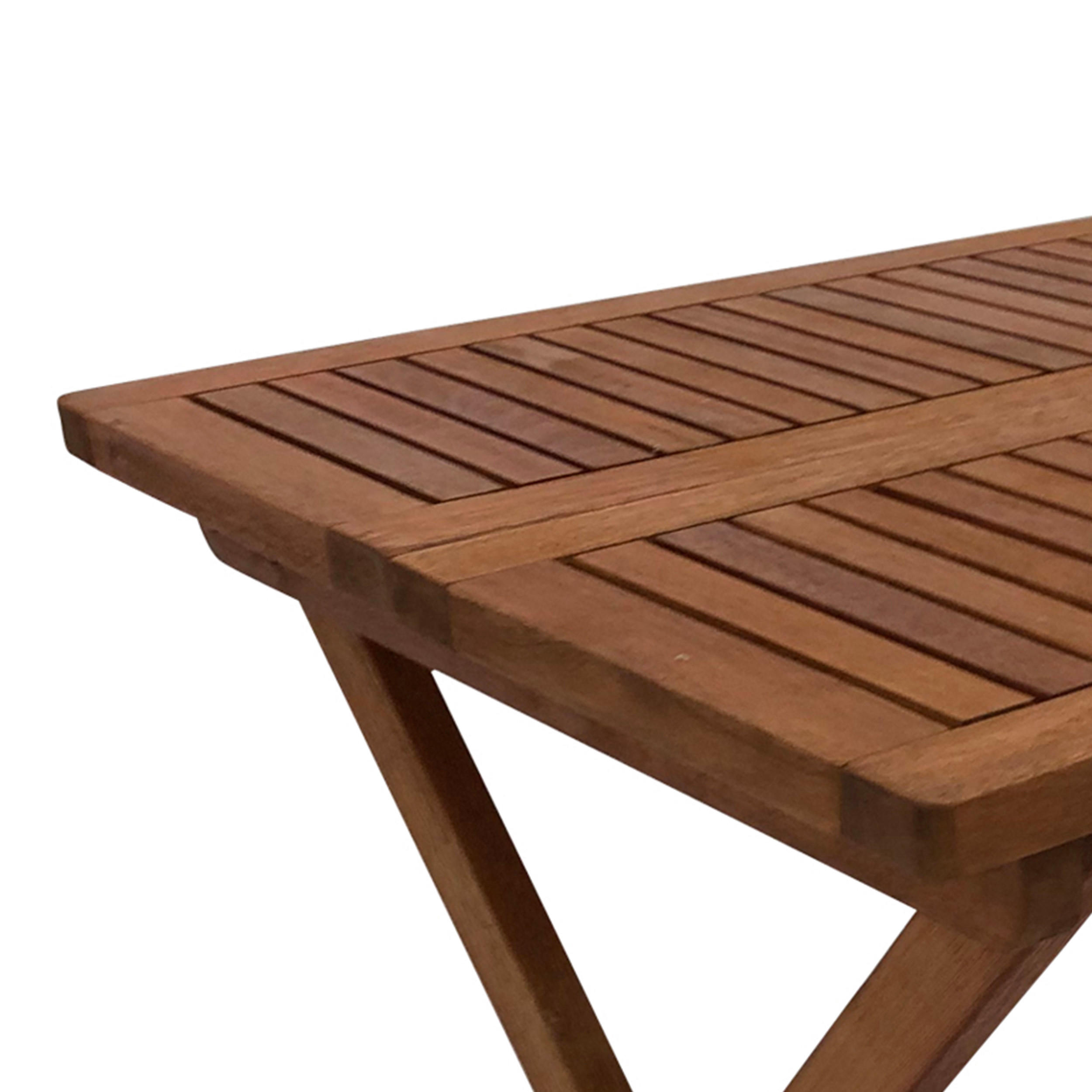 BEISTELLTISCH Norwich - Gartentisch 50x50cm - Eukalyptus geölt, klappbar - Braun, Holz (50/50/50cm) - TPFGarden