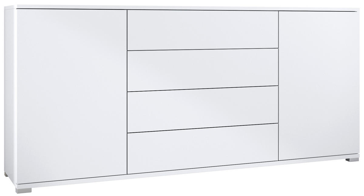 SIDEBOARD Santo Weiß matt - Weiß, Holzwerkstoff (166.5/75.5/35cm) - Vladon