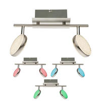 LED DECKENLEUCHTE BAMENDA Silber Kristalloptik - Silberfarben, Metall (31/8/21cm) - Globo Lighting