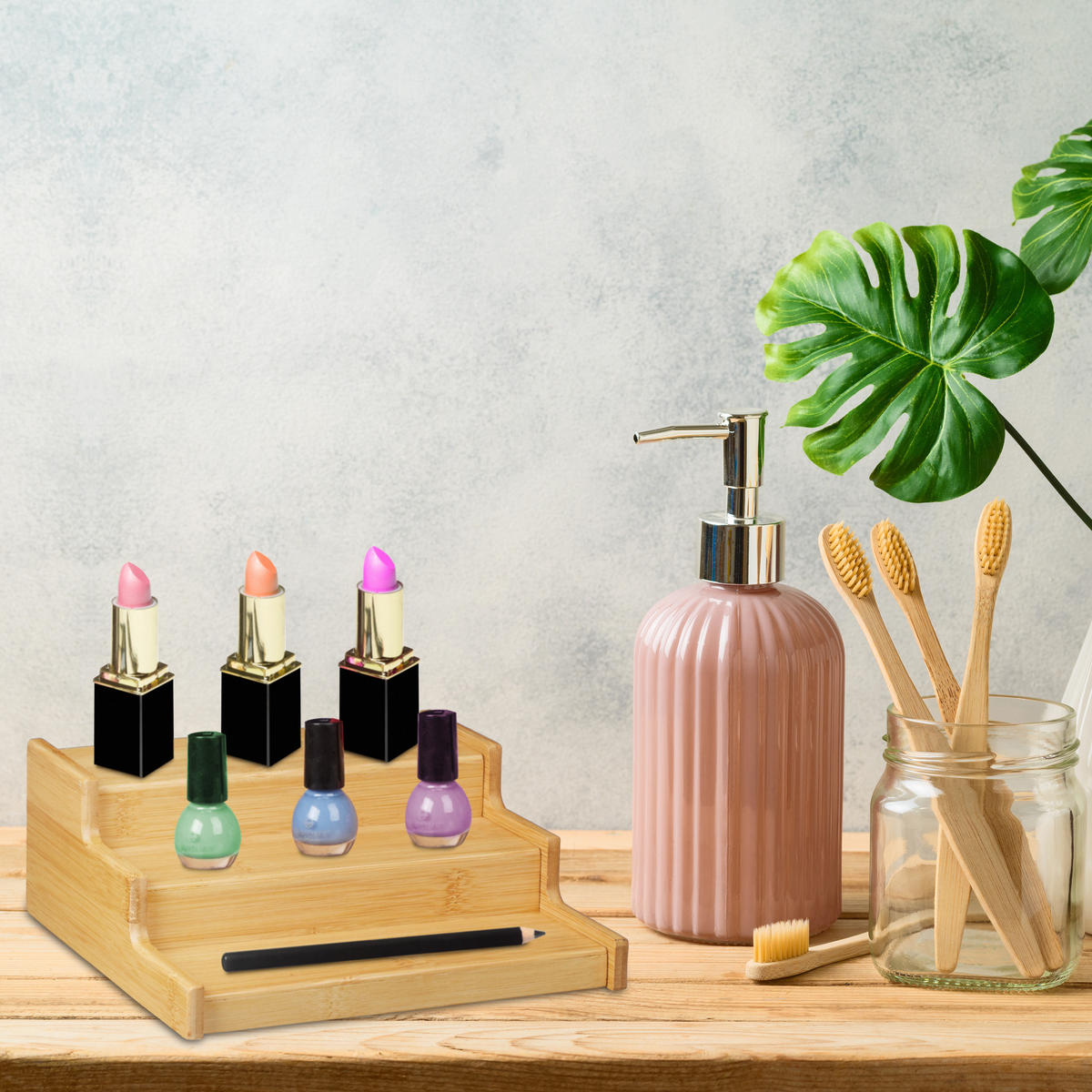 GEWÜRZREGAL - Hellbraun, Holz (38/9/22cm) - Relaxdays