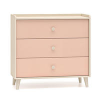 KOMMODE Mevel Wüstensand / Millennial Pink 90 / 40 / 85cm - Pink/Braun, Holz/Holzwerkstoff (90/85/40cm) - Feldmann-Wohnen