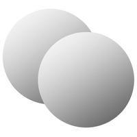 WANDSPIEGEL 2 Stk. 60 cm Rund Glas - Silberfarben, Glas (60/60/1cm) - furnicato
