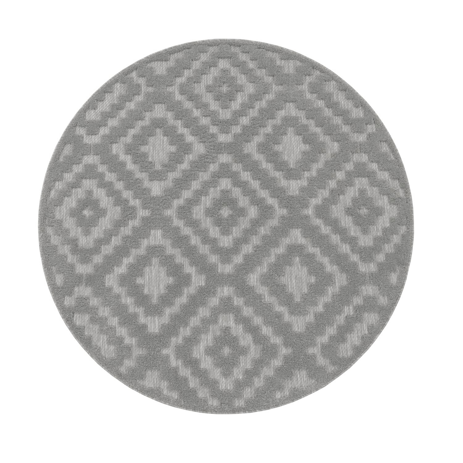 OUTDOORTEPPICH 160/160 cm Livorno 672 - Grau, Kunststoff (160/160cm) - Paco Home