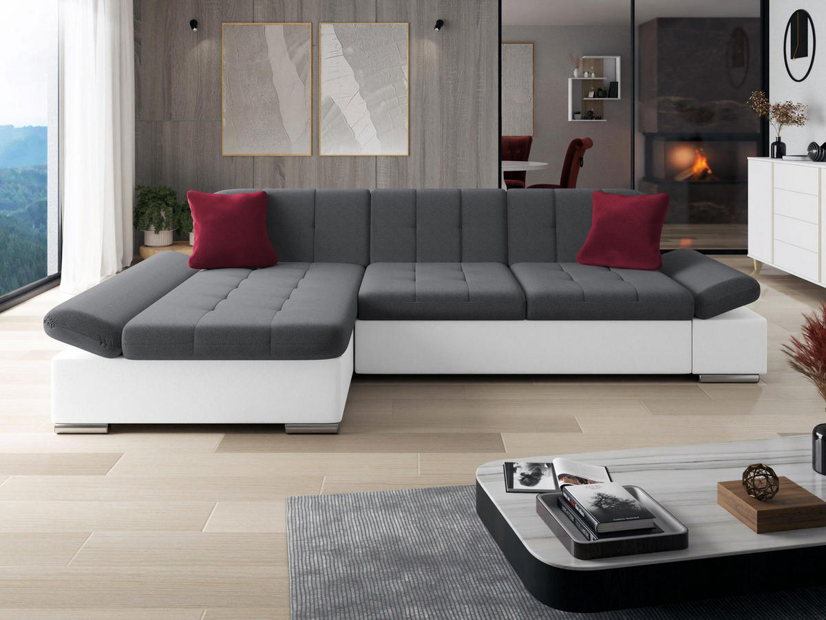 ECKSOFA Malwi, Seite: Links - Multicolor, Holz/Textil (278/161cm) - MIRJAN24