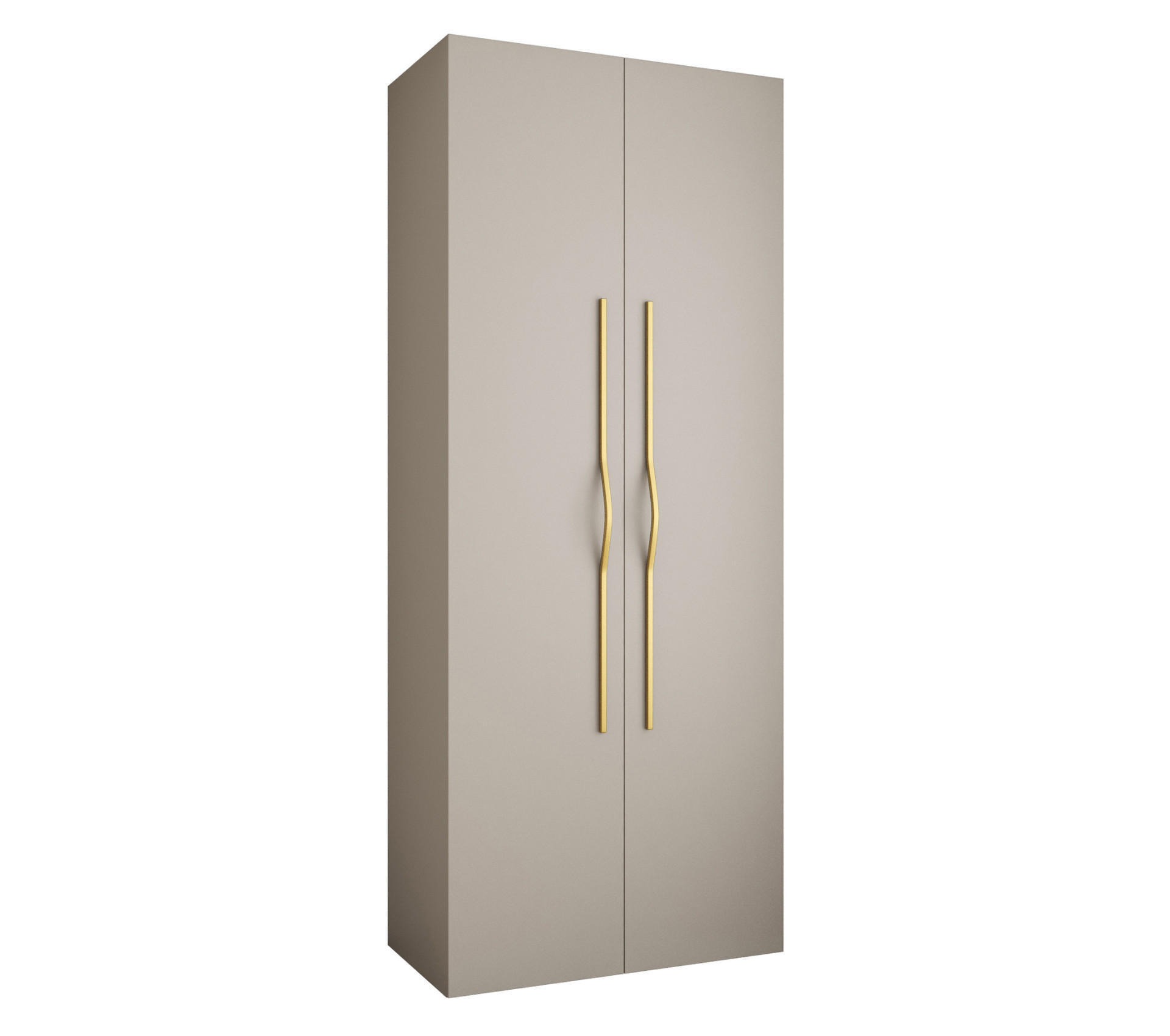 Abiks Möbel Drehtürenschrank Kaschmir, Gold 100x245.5x40 cm