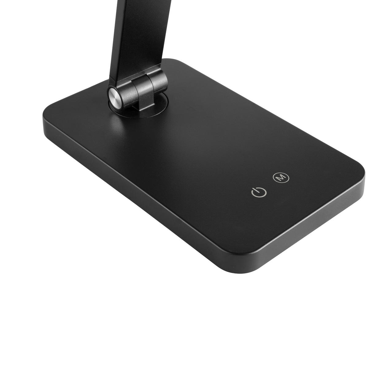 TISCHLEUCHTE Lomina Schwarz 34/11/38 cm - Schwarz, Kunststoff (34/11/38cm) - Brilliant