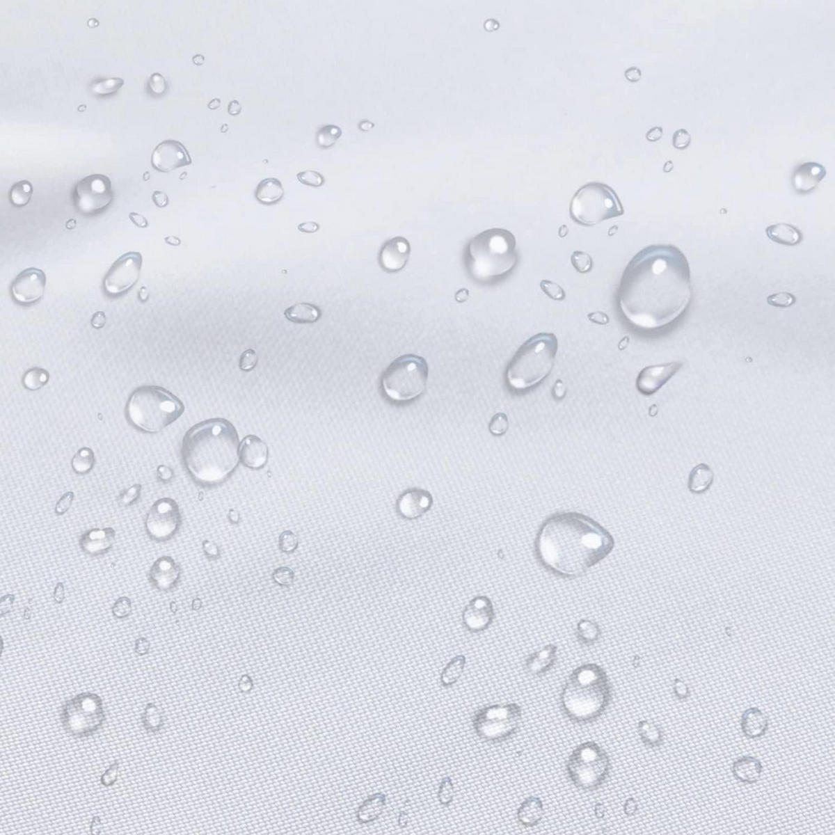 DUSCHVORHANG Polyester Weiß 150 x 200 cm - Weiß, Textil (150/200cm)