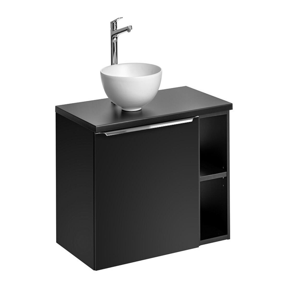 Milaros Markt Waschtischkombi Schwarz 80x46x46 cm
