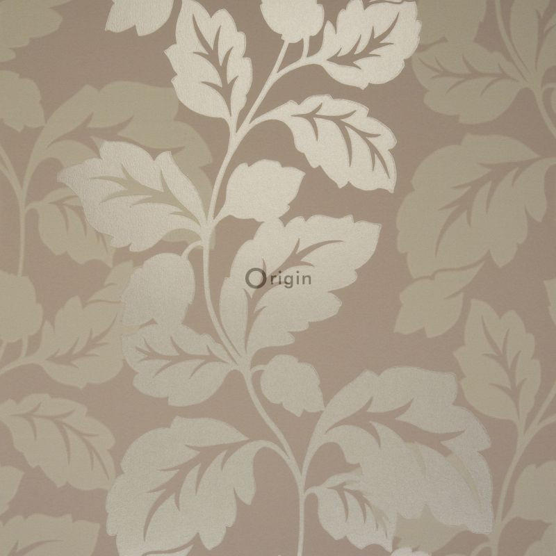TAPETE Blätter 52 cm x 10.05 m - Braun, Papier (52/1000cm) - Origin Wallcoverings
