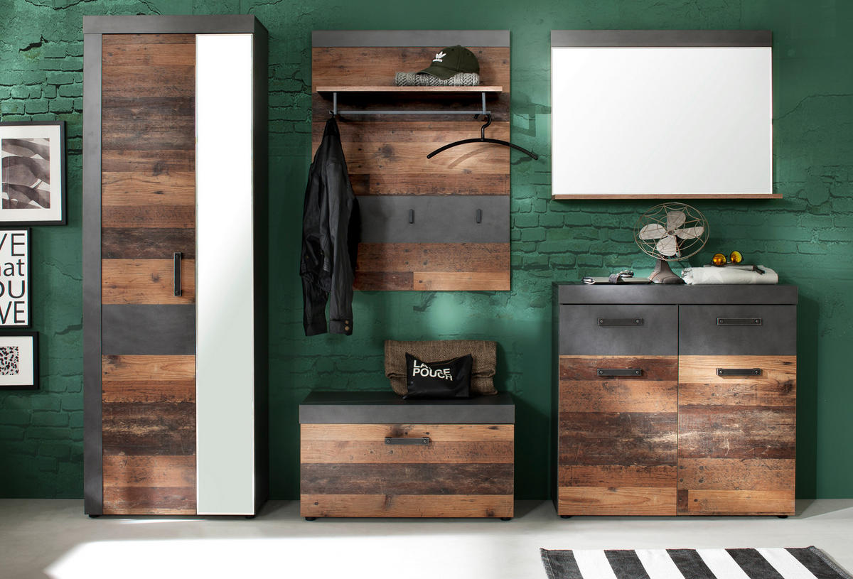 GARDEROBE Braun - Braun, Holzwerkstoff (265/192/37cm) - ebuy24