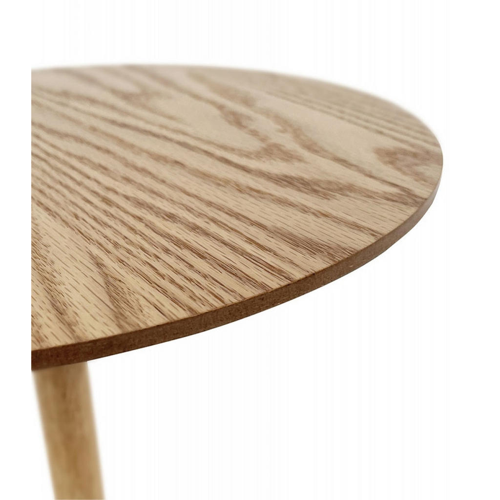 Thumbnail - Kadima Design Beistelltisch, Beige, Holz, Rund,Rund, 40x45x40 cm, Wohnzimmer, Wohnzimmertische, Beistelltische