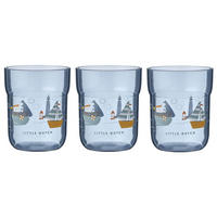 KINDER-TRINKGLÄSER Mio Sailors Bay 250 ml 3er Set - Blau, Kunststoff (0.25L) - Mepal
