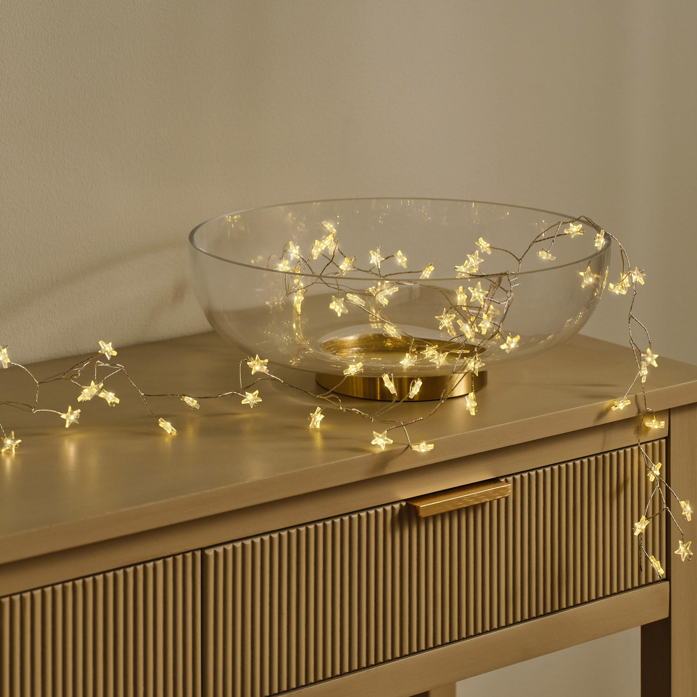 GIRLANDE Weihnachten Starello, Gold, 10x10x795 cm - Goldfarben, Kunststoff (795cm) - home&you