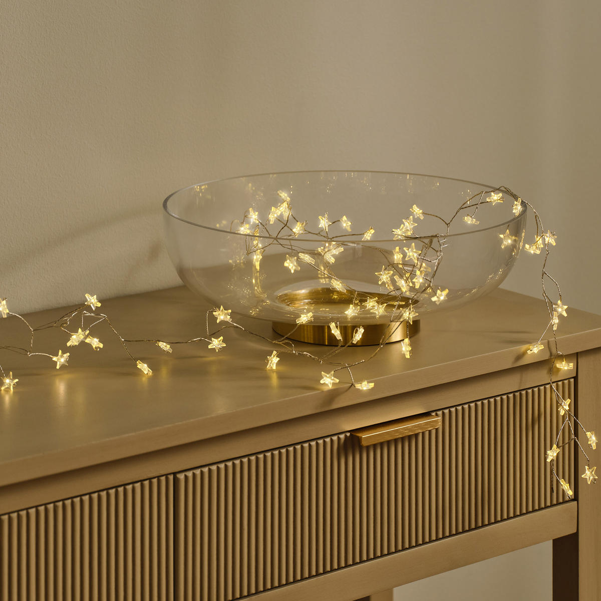 GIRLANDE Weihnachten Starello, Gold, 10x10x795 cm - Goldfarben, Kunststoff (795cm) - home&you