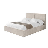 POLSTERBETT mit Bettkasten und Lattenrost, Bett mit Matratze H3/H4 - VANTO 180x200 Beige - Beige, Holzwerkstoff/Textil (180/200cm) - ALTDECOR