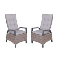 GARTENSTUHL 2er Set Aachen Hochlehner - Champagner, Kunststoff (67/112/60cm) - DELUKE