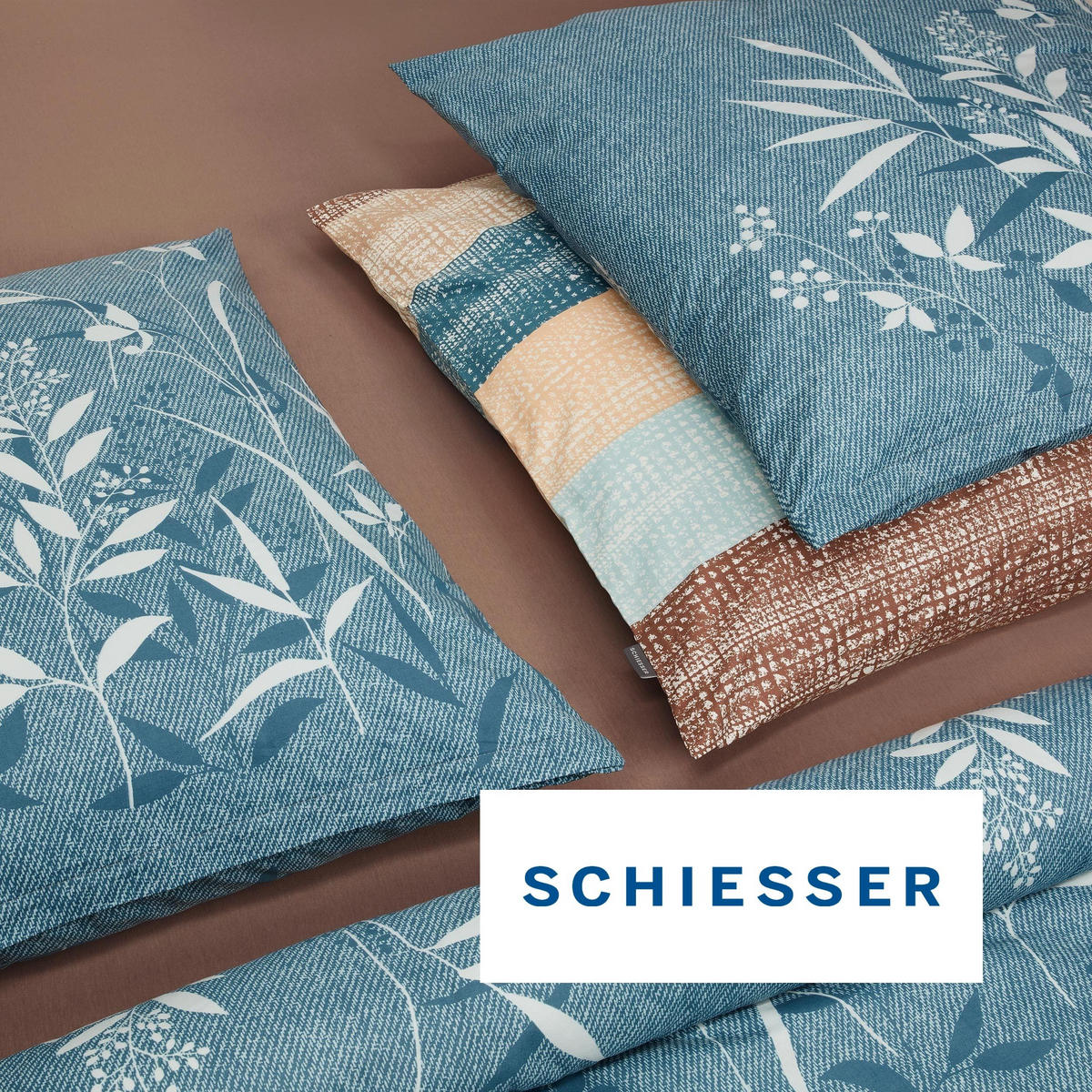 SPANNBETTLAKEN Elli 97 % Baumwolle, 3 % Elasthan 150x200 cm Braun - Braun, Textil (150/200cm) - SCHIESSER