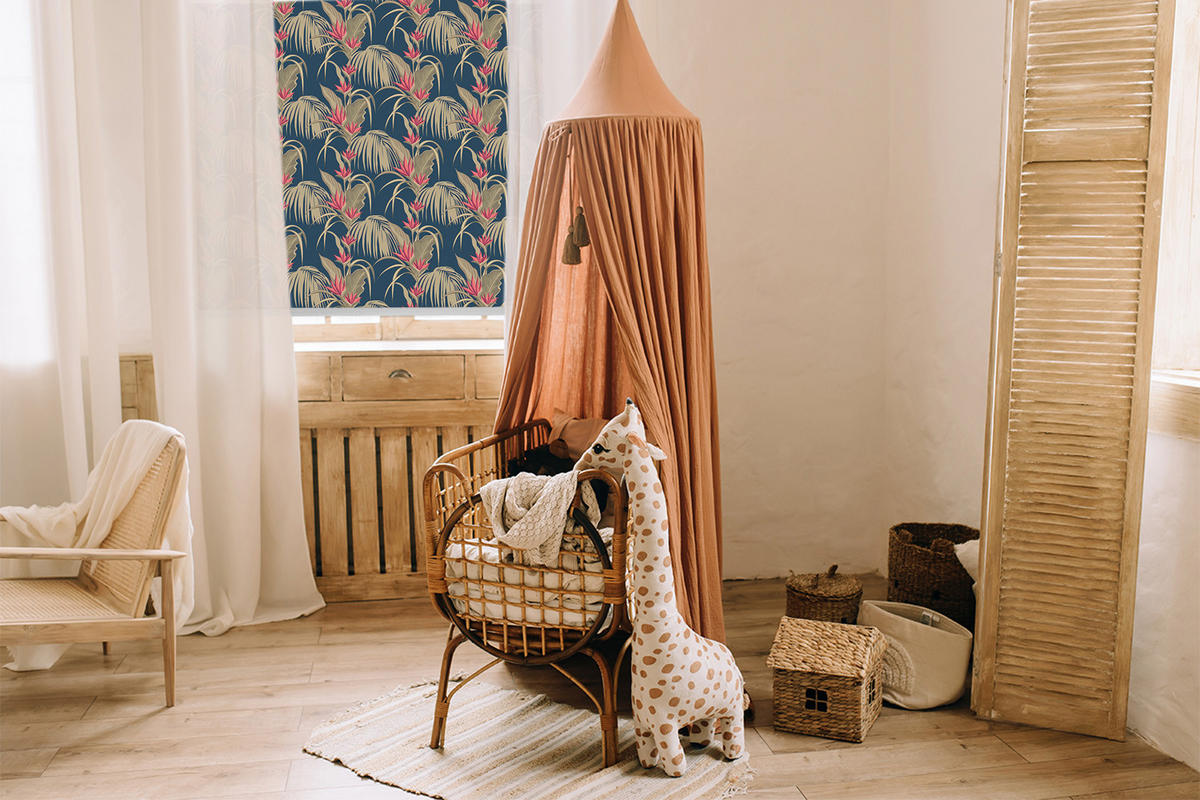 VNÚTORNÁ roleta - okenná roleta - roleta - 90x140 cm - Zaujímavé rastliny - hnedá, plast (90/140/0.5cm) - TULUP