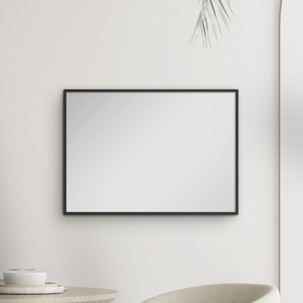 SPIEGEL - Schwarzes Holz - Schwarz, Holz/Papier (15/21/2cm) - Poster&Frame