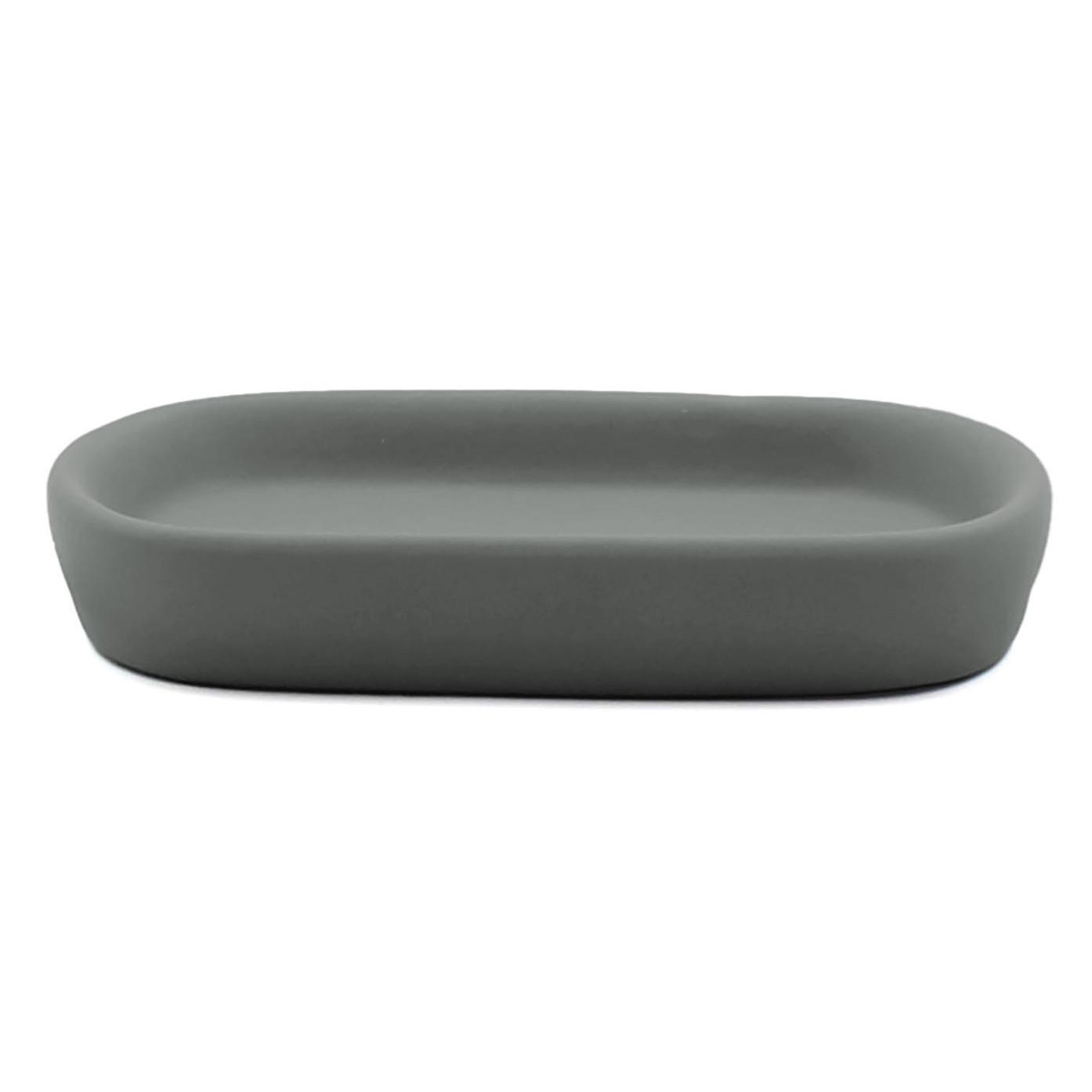 SEIFENABLAGE Keramik Ceralie 13,5/9,5 cm - Grau, Keramik (9.5/2.5/13.5cm) - Douceur d´intérieur