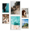 POSTER Set Mit 6 Ibiza Spanien 2 In Fotografie A3 & A4 Weißer Rahmen - Weiß, Papier (29/3cm) - Nacnic