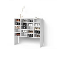 SCHUHSCHRANK Liguria Weiß 20 Fächer - Weiß, Holzwerkstoff (104/99/33cm) - Livinity®