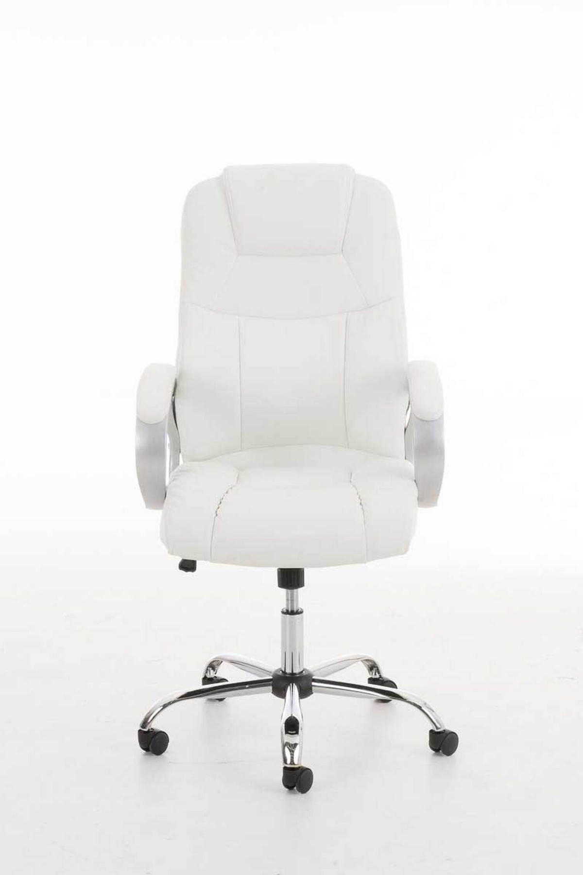 BÜROSTUHL Apodo Two, Kunstleder Weiß - Weiß, Textil/Metall (66/122/70cm) - TPFLiving