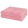 DUSCHTUCH Premium 2er-Set - Rosa, Textil (70/140cm) - Ross