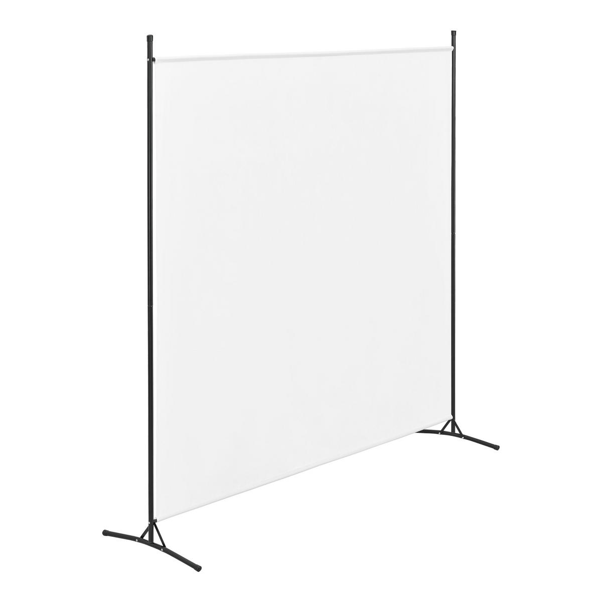 SICHTSCHUTZ Tarazona - Weiß, Textil/Metall (175/0.1cm) - [en.casa]