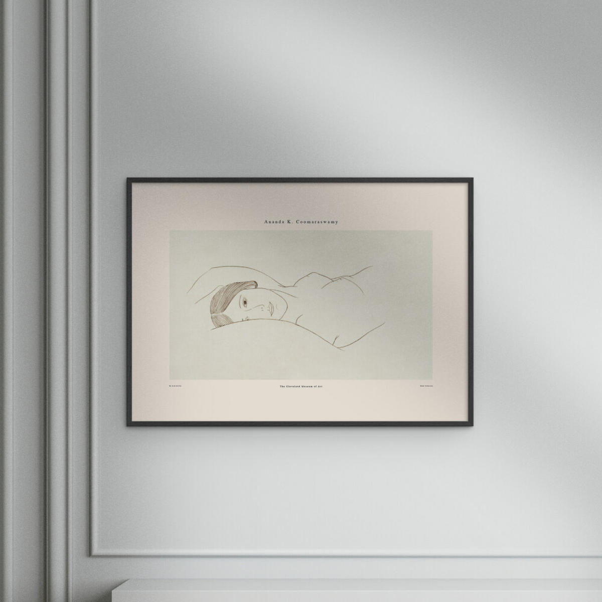 POSTER mit Rahmen Arch Atelier - Ananda 02 - Schwarz/Naturfarben, Holz/Papier (30/40cm) - Poster&Frame