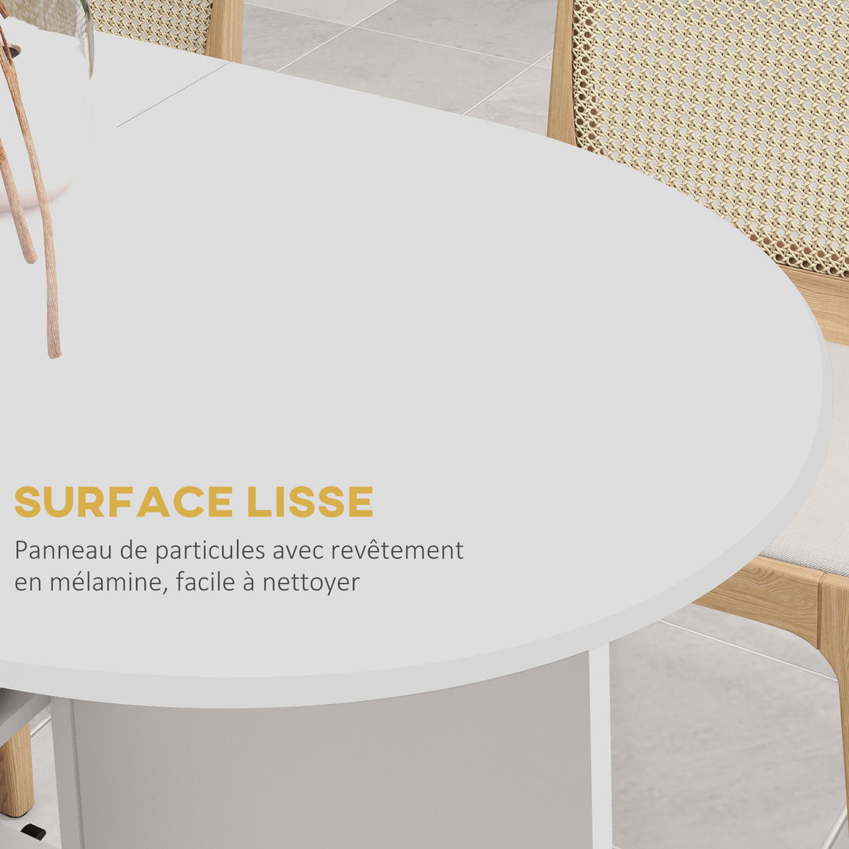 ESSTISCH Weiß 1 Stück - Weiß, Kunststoff (120/60/77cm) - GiPP