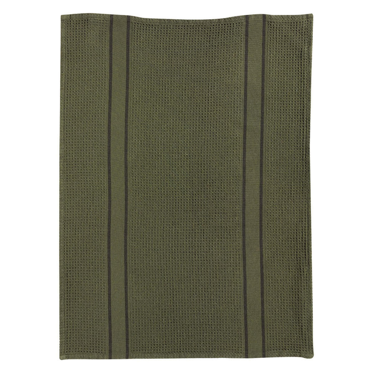 RECYCELTES GESCHIRRTUCH Lars olivgrün 50 x 70 cm - Olivgrün, Textil (50/70cm) - Winkler