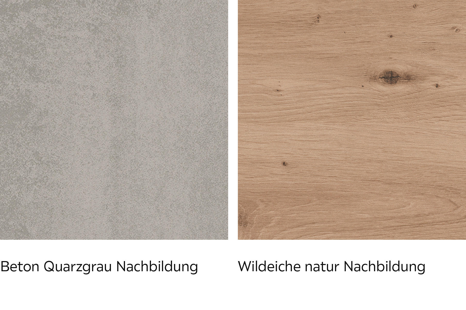 Arbeitsplatte Beton und Wildeiche