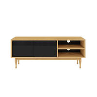 TV-SCHRANK Elza Black, Eichefarben, 135 Cm - Eichefarben, Eichenholz/Holzwerkstoff (135/53.6/40cm) - Skandica