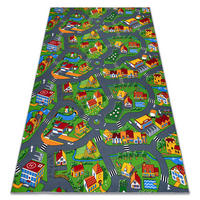 DĚTSKÝ koberec LITTLE VILLAGE Ulice 100/150 cm - různobarevná, textil (100/150cm) - rugsX
