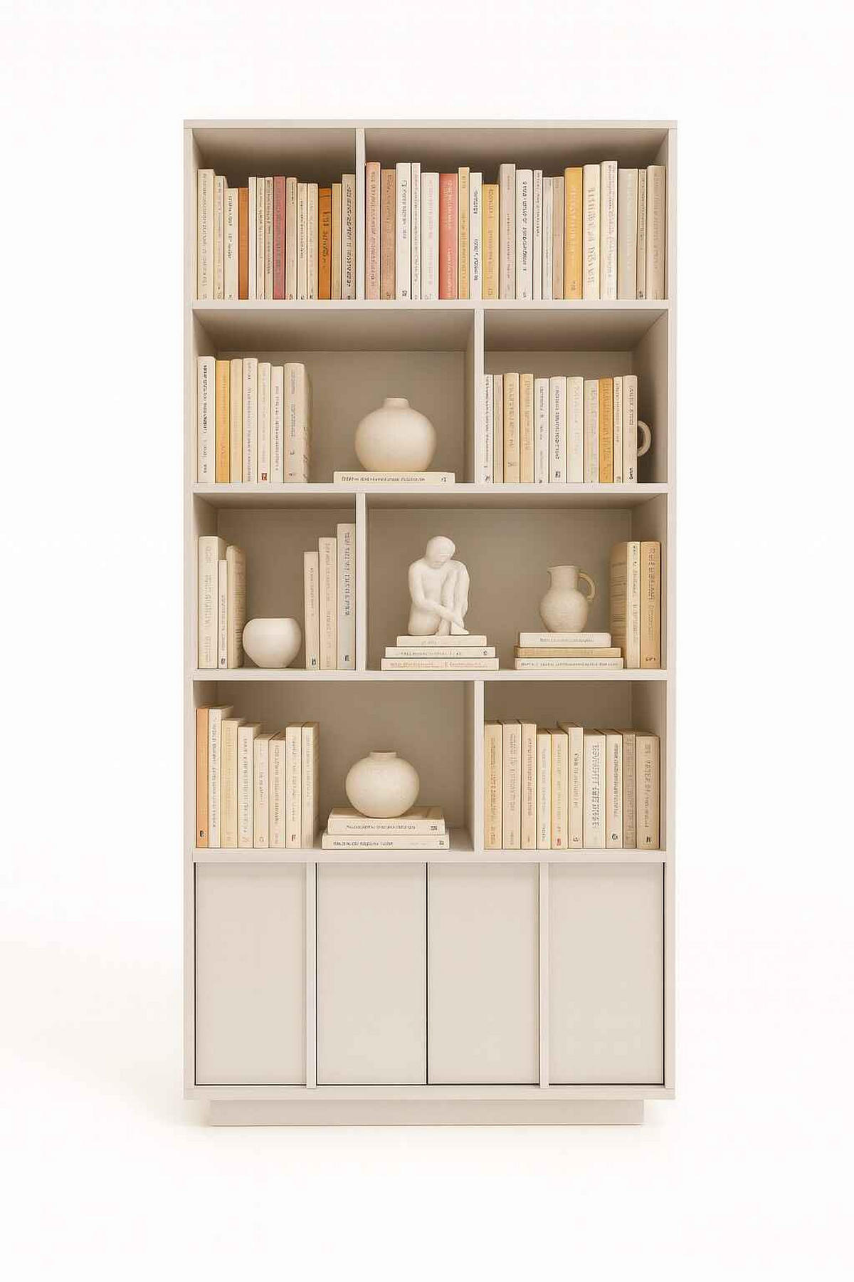 BÜCHERREGALE PIANO 90 / 195 / 36 cm Kaschmir - Kaschmir, Holzwerkstoff (90/195/36cm) - MASSENO