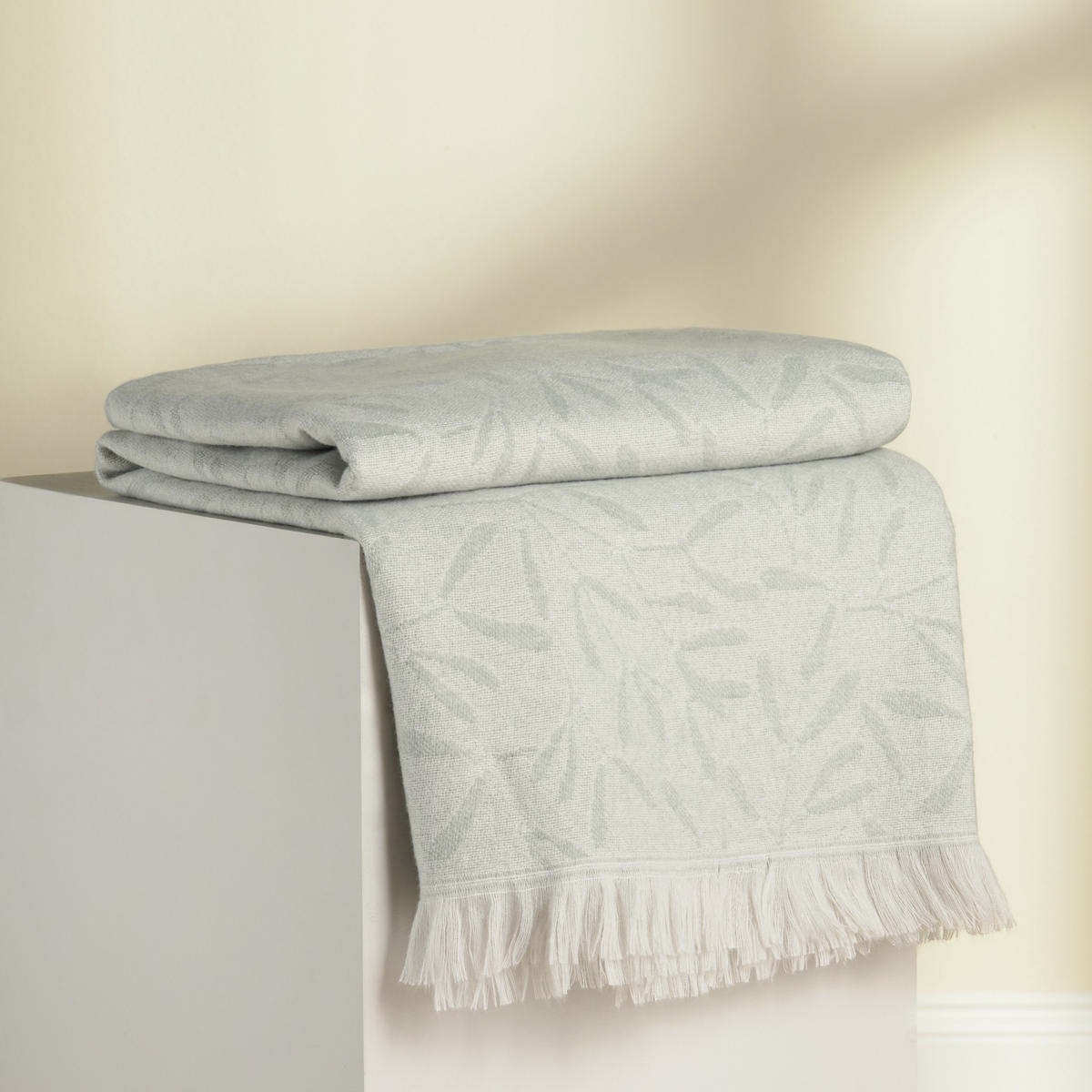 VISKOSEDECKE Imela - Grau, Textil (140/190cm) - home&you