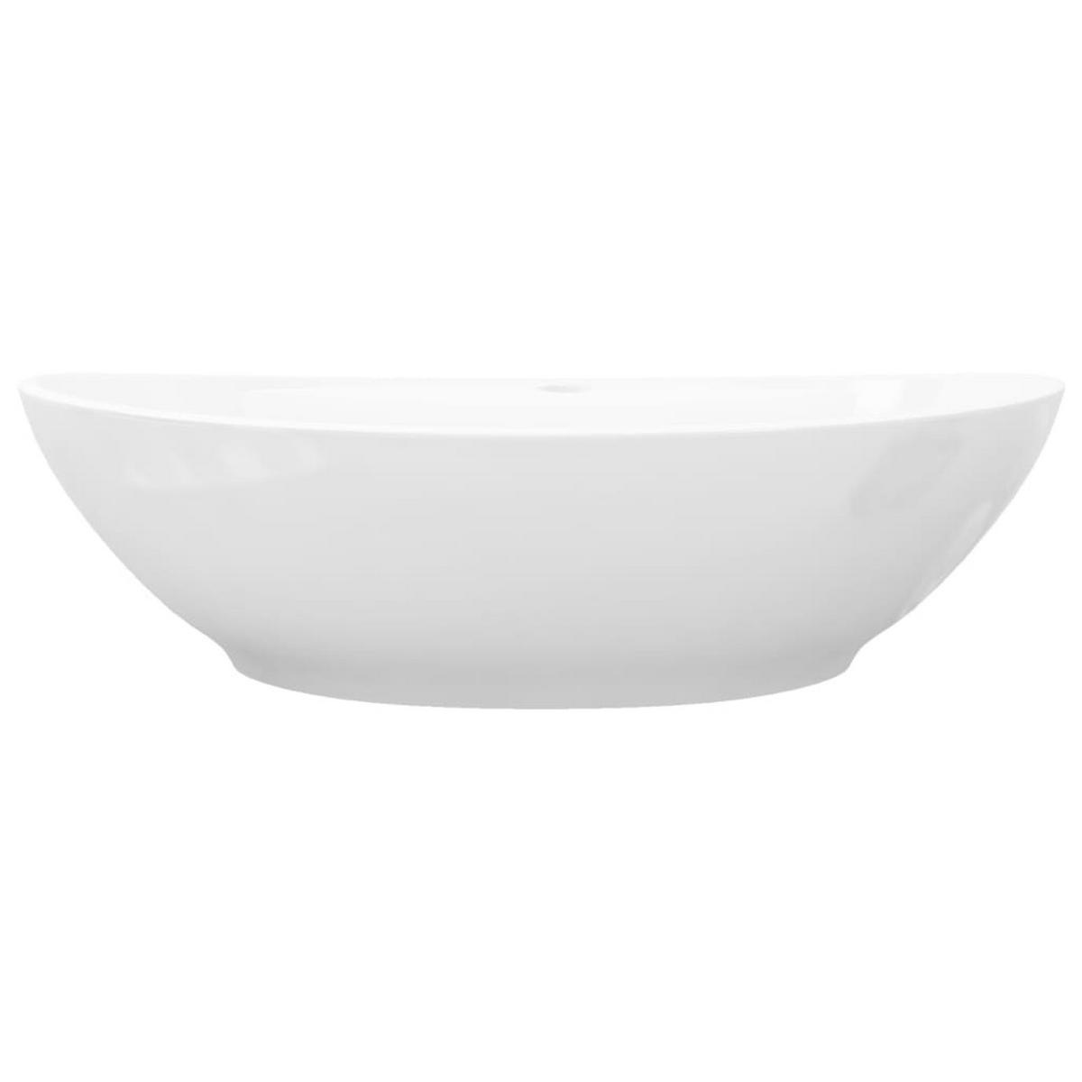 WASCHBECKEN Kotz 58.5/39/21 cm - Weiß, Keramik (58.5/21/39cm) - Nettlife