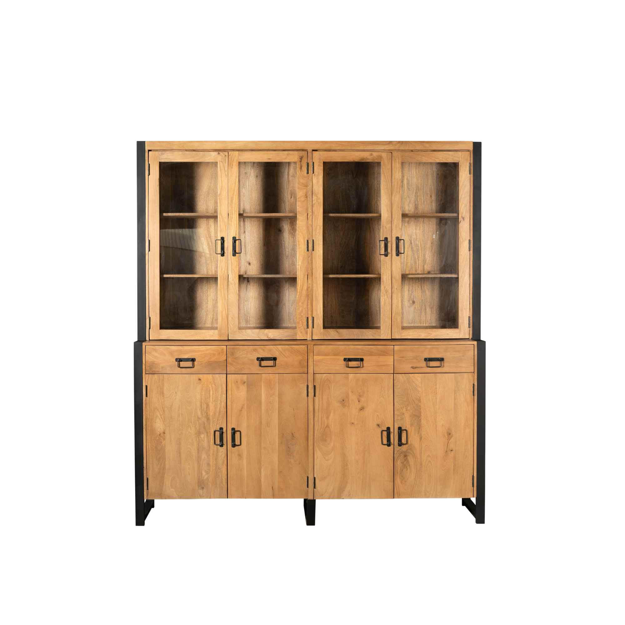 VITRINE Boaz Braun 45/200/220 cm - Braun, Holz (200/220/45cm) - Starfurn