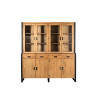 VITRINE Boaz Braun 45/200/220 cm - Braun, Holz (200/220/45cm) - Starfurn
