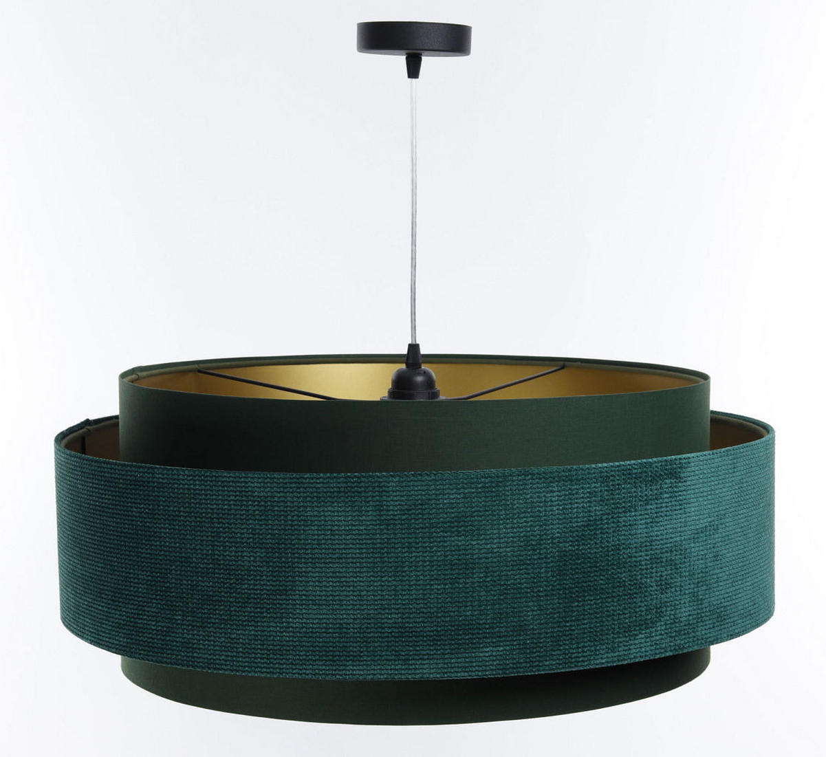HÄNGELEUCHTE Grün 60/25 cm - Türkis, Kunststoff (60/1/25cm) - ONZENO